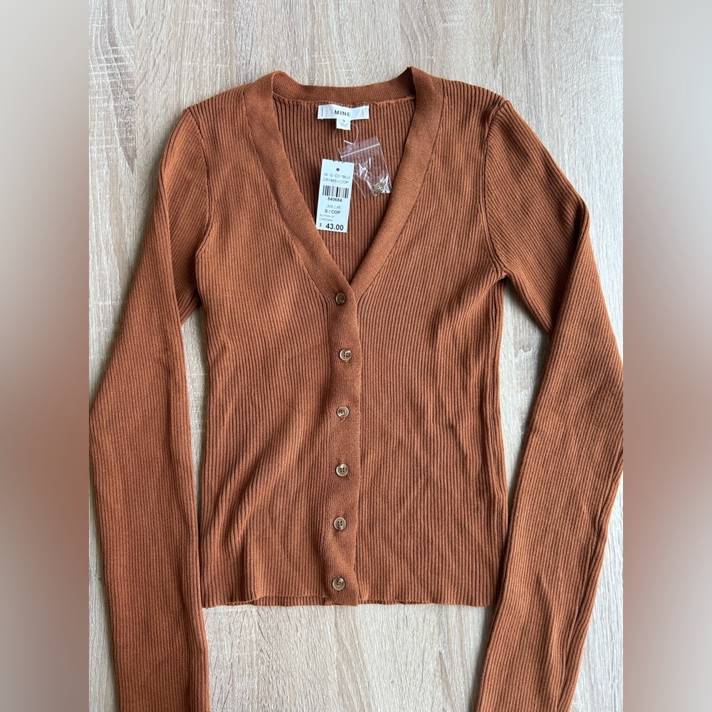 Mine Rust Button-Up Cardigan - Picture 4 of 6